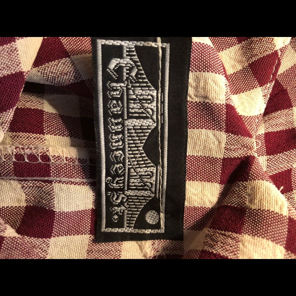 Pretty Maroon Checker Pattern - image 6